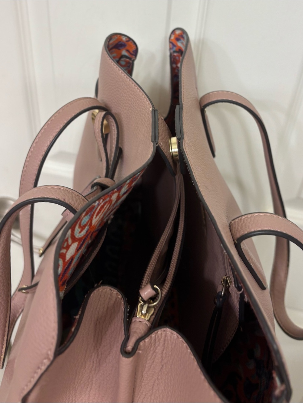 Nanette Lepore Arabelle large dusty lavender/pink satchel - Picture 6 of 8
